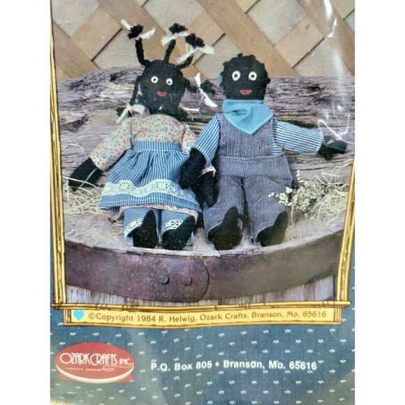 Vtg Mandy & Moses Sewing Craft Pattern Couple 10" Tall Heritage Collection #904 - Picture 3 of 4